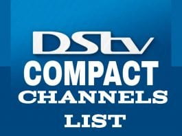 DSTV compact Channels list and price in Neigeria