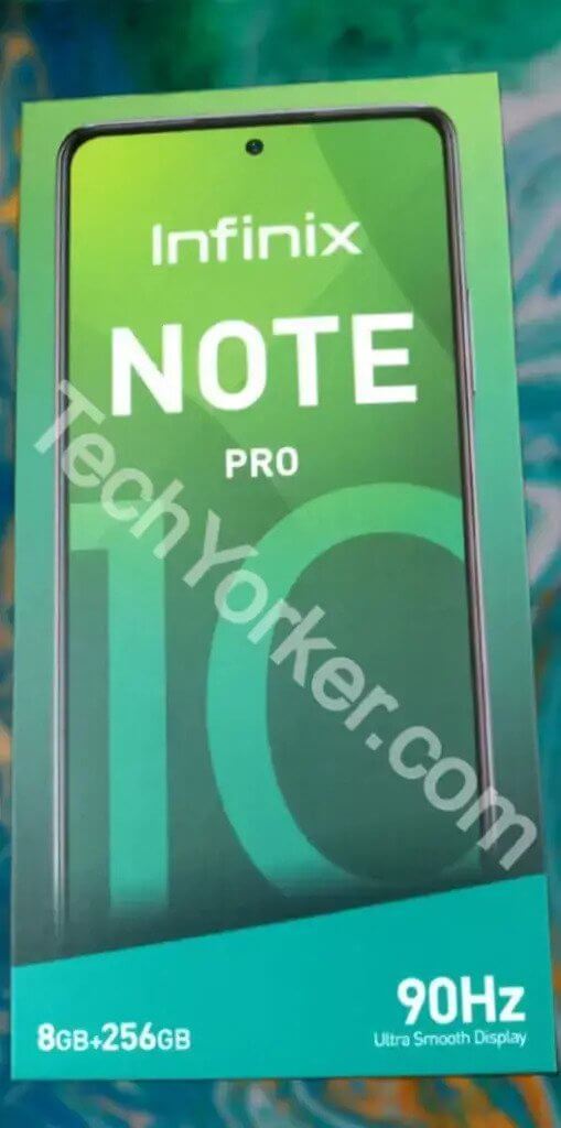 Infinix Note 10 Pro retail box