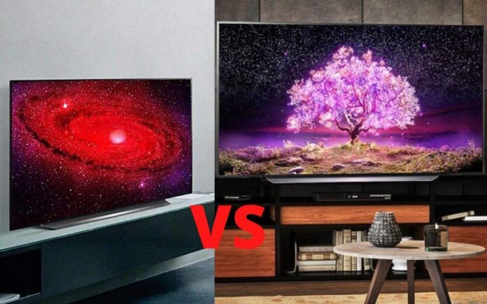 LG CX VS C1 OLED TV comparison