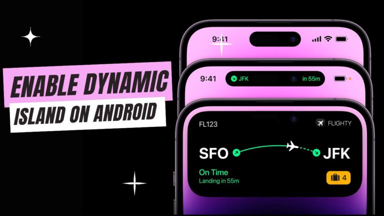 How to Enable Dynamic Island on Any Android phone