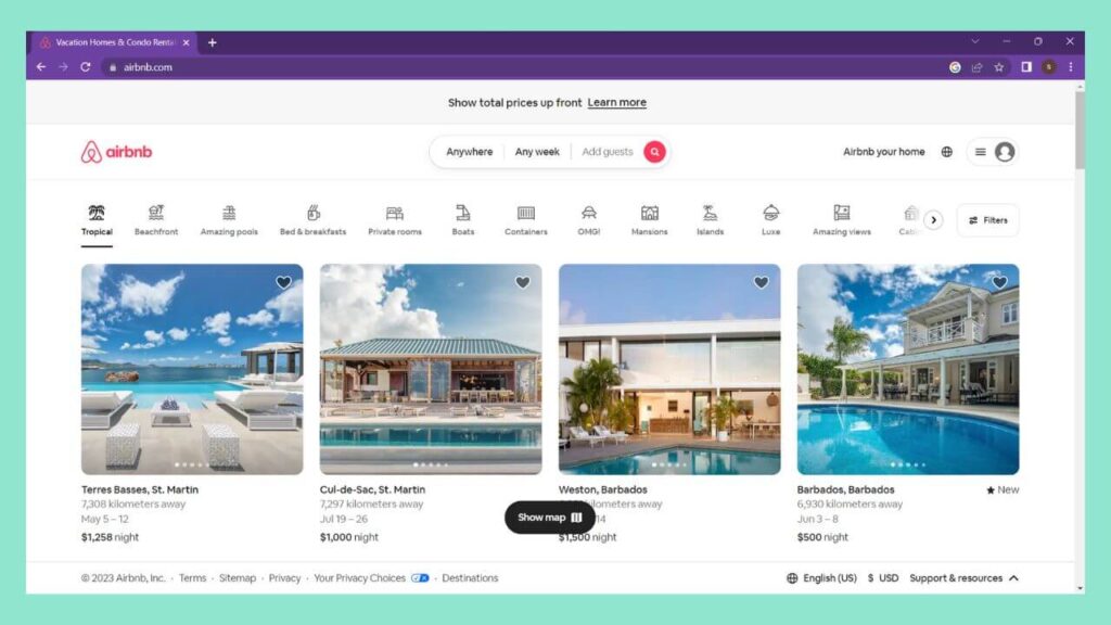AirBnB Market Place